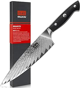 SHAN ZU Cuchillo de Cocina Damasco 20m