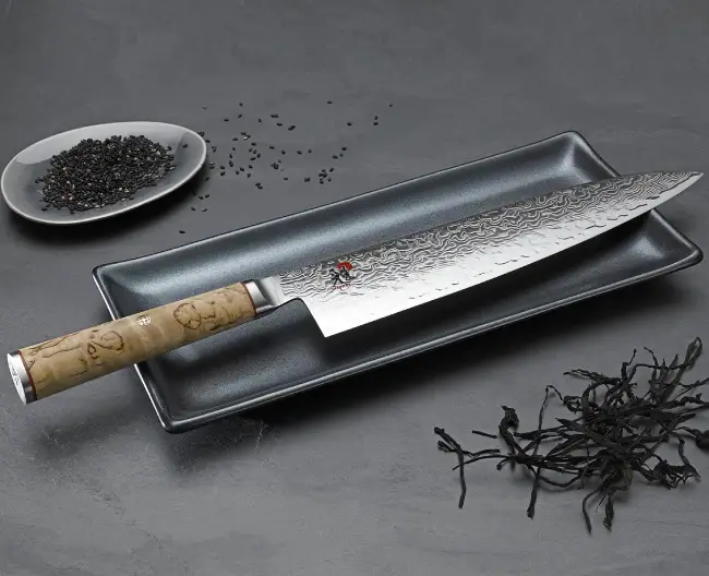 cuchillo chef Gyutoh Miyabi 5000MCD abedul