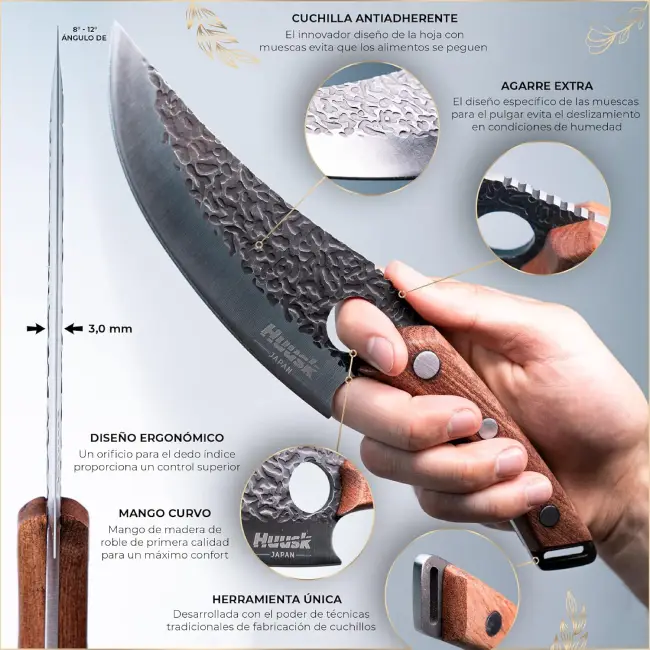 cuchillo de cocina huusk